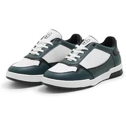 Dogs M51 Street Classic Sneakers for Men | White & Green Lace-Up Casual Shoes | 5-Layer Ergonomic Insole | Bold & Sporty Everyday Footwear for Urban, Travel & Daily Use