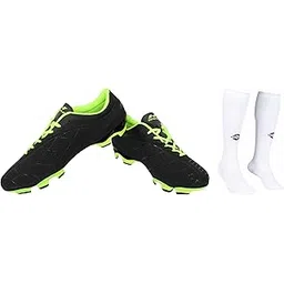 Dominator 2.0 Football Shoes for Men/Sports and Athletic Footwear with Upper Synthetic/Comfor, Plain Encounter Football Stockings for Men & Women, Knee Length Stockings, Football Socks, So