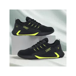 DRACKFOOT Men Black Mesh With EVA Sole Running Non-Marking Shoes