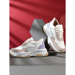 DRACKFOOT Women Colorblocked Ultra Soft Cushion Lace-Up All-Day Comfort Sneakers