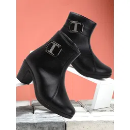 DRAG THE DEALS Women PU Comfort Boots