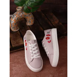 DressBerry Floral Printed Lightweight Casual Sneakers