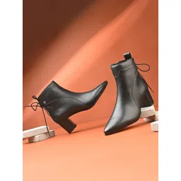 DressBerry Women Ankle Pointed Shape Boots