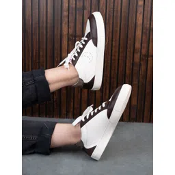 DressBerry Women Brown Round Toe Lightweight Sneakers