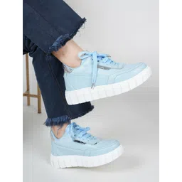 DressBerry Women Colourblocked Lace-Ups Sneakers