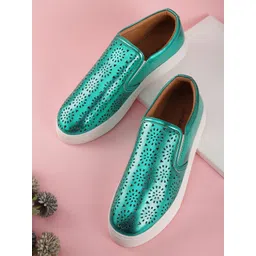 DressBerry Women Cut Work Slip-On Sneakers