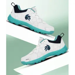 DSC Belter Cricket Shoes, Size: 6 UK / 7 US /40 EU, (Sea Green & White) Cricket Shoes For Men