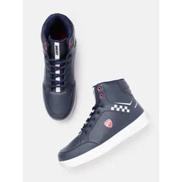 Ducati Men Round-Toe Mid-Top Everyday Sneakers