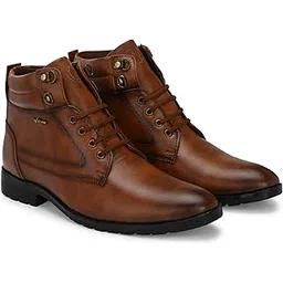DUST-OFF Casual Mid-Ankle Synthetic leather Boots For Men Boots For Men