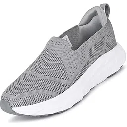 Dutch Grey Walking Shoes for Men | Casual Sneakers for Men Regular Wear Slip Ons for Men | Flexible, Breathable and Comfortable Footwear for All-Day (SNK-FKHPSOGY)