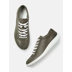ECCO Men Leather Casual Sneakers