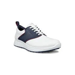 ECCO Men Leather Golf Non-Marking Lace-Ups Shoes