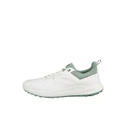 ECCO Men's Core White & Sedum Green Sneakers