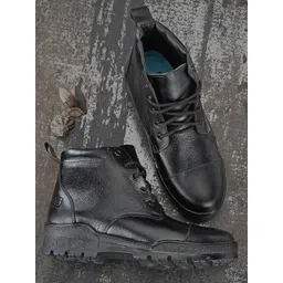Eego Italy Black Lightweight Genuine Leather Regular Boots