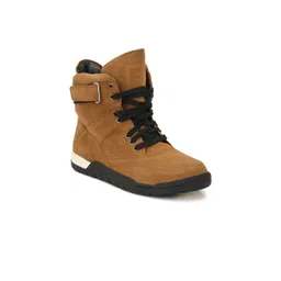 Eego Italy Camel Brown High Top Sneakers