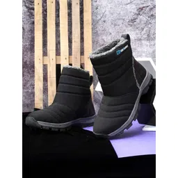 Eego Italy Men Casual Snow Resistant Insulated Velcro Winter Boots