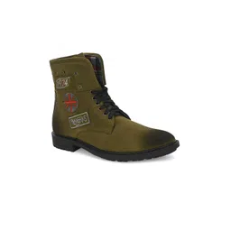 Eego Italy Men Embroidered High-Top Regular Boots