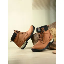 Eego Italy Men Mid-Top Biker Boots