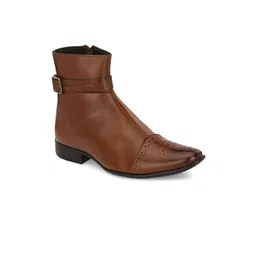 Eego Italy Men Textured Genuine Leather Regular Boots