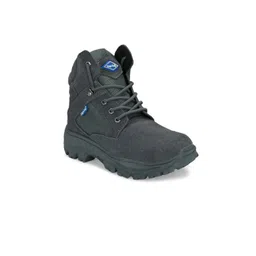 Eego Italy Men Troop Aerolite 7.0 Textured Genuine Leather Mid-Top Hiking Boots