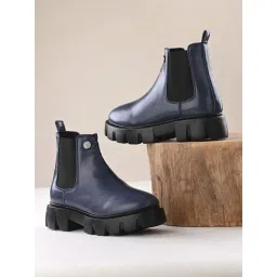 Eego Italy Men's Blue Chelsea Boots