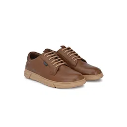 Egoss Men Lace Up Leather Sneakers