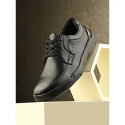 Egoss Men Leather Lace-Ups Sneakers