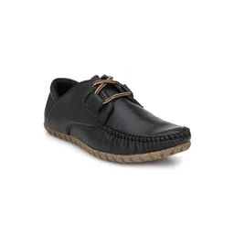 El Paso Men Black Slip-On Sneakers