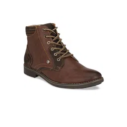 El Paso Men Brown PRO Guard Rugged Ankle Hiking Casual Boots