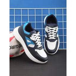 El Paso Men Colourblocked Round Toe Lightweight Lace-Ups Sneakers