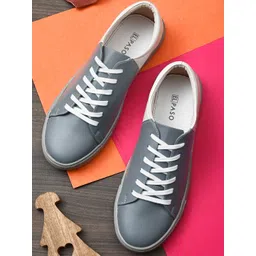 El Paso Men Grey & white Colourblocked Sneakers