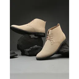 El Paso Men Lace-Up Ankle Regular Boots