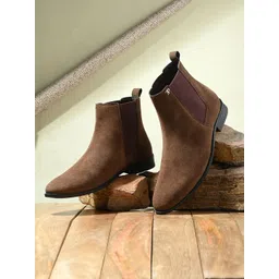 El Paso Men Mid-Top Chelsea Boots