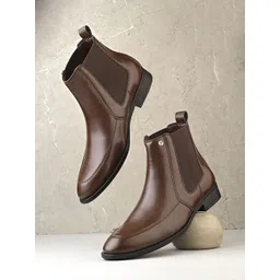 El Paso Men Slip-On Chelsea Boots