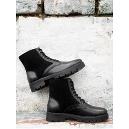 El Paso Women Black Solid Regular Boots
