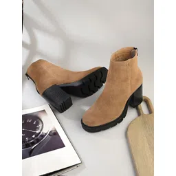 El Paso Women Block-Heeled Regular Boots