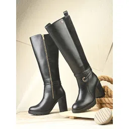 El Paso Women Block Heeled Winter Boots