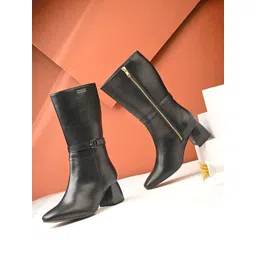 El Paso Women Block Heeled Winter Boots