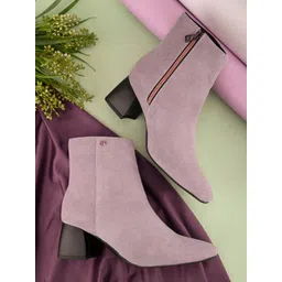 El Paso Women Causal Block-Heeled Chelsea Boots