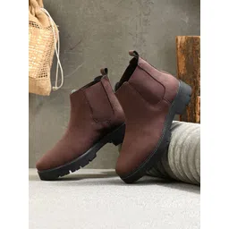 El Paso Women Faux Leather Chelsea Boots