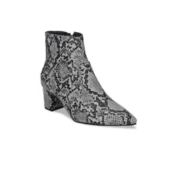 El Paso Women Grey Printed Heeled Boots