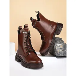 El Paso Women Mid Top Platform-Heeled Regular Boots