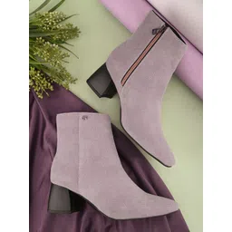 EL PASO Women Pink Faux Leather Casual Chelsea Boots Boots For Women