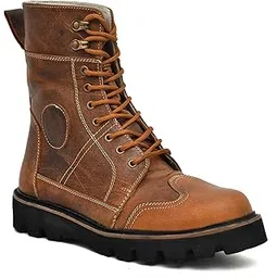 Elevator Shoes for Men, 3.5 Inch Hidden Height Increasing Pure leather Boots with Memory foam footpad.