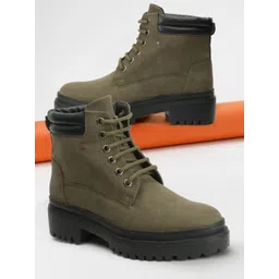 ELLE Women Heeled Mid-Top Regular Boots