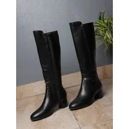 ELLE Women Textured High -Top Regular Boots