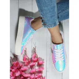 ELLE Women Textured Sneakers