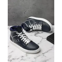 Elle Women's Navy Ankle High Sneakers