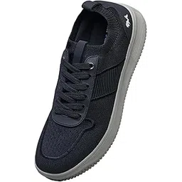 Embroidered Sneakers for Men & Women | Lightweight Breathable Knit Lace-Up Shoes with Cushioned EVA Sole | Casual Walking, Travel & Everyday Comfort Footwear