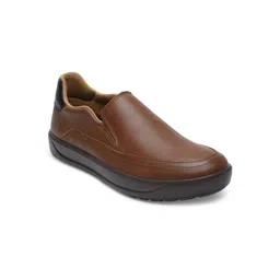 ERGON Men Leather Slip-On Sneakers